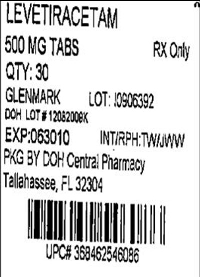 Levetiracetam 500mg Label (Levetiracetam 500mg (glenmark))